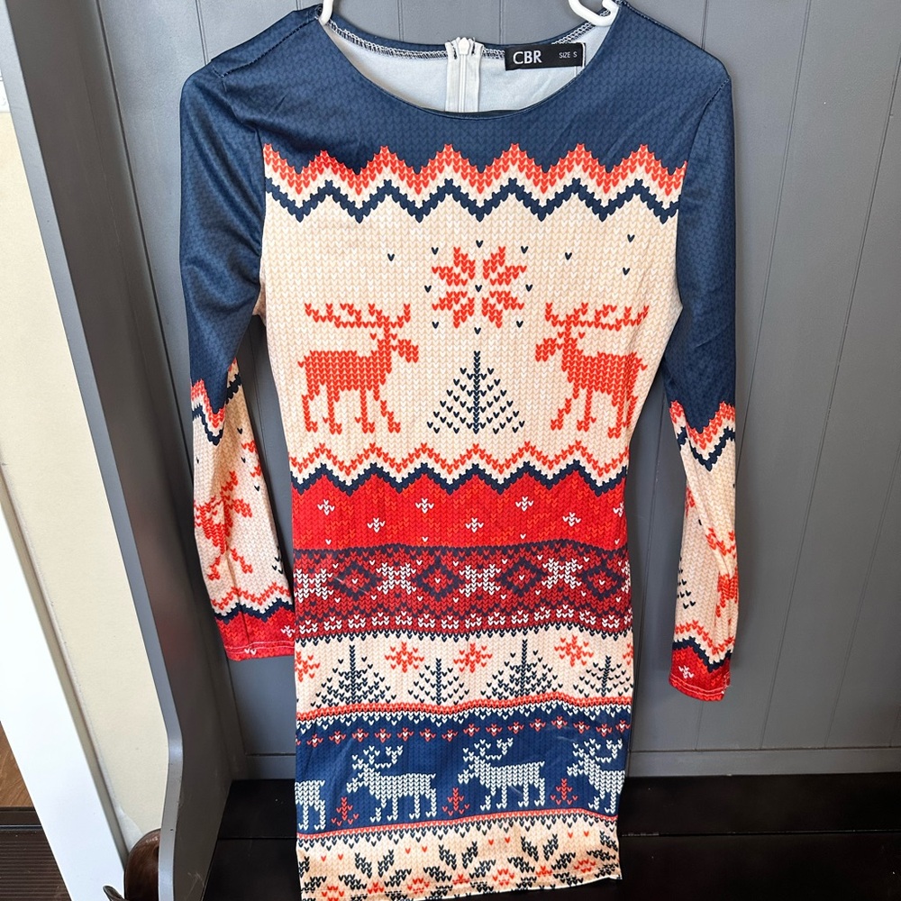 CBR Navy and Cream “Knit” Dress